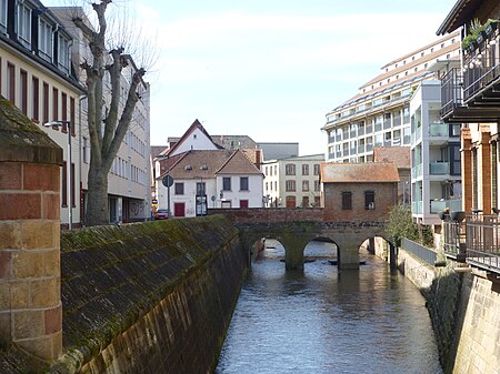 Landau Queich bridge Schleusenstrasse