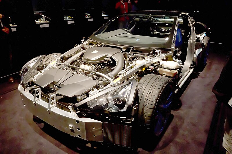 File:Lexus LFA bare chassis front 2011 Tokyo Motor Show.jpg