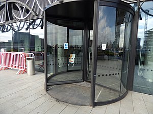 Library of Birmingham - Discovery Terrace revolving doors working again (33468014712).jpg