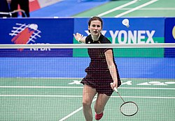 Linda Zechiri - 2018 European Men's and Women's Team Badminton Championships.jpg