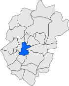 Ubicación del municipio en el mapa de la provincia