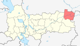 District de Velikoustjugskij - Carte