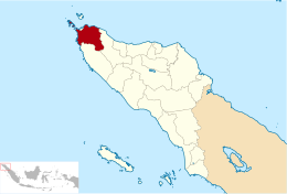 Régence d'Aceh Besar - Carte