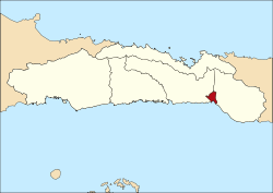 Location within Gorontalo Province