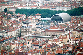 Sicht auf das Rathaus vom Fourvière.