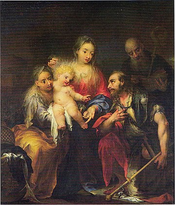 Madonna col Bambino tra i santi Anna, Giacomo e Benedetto