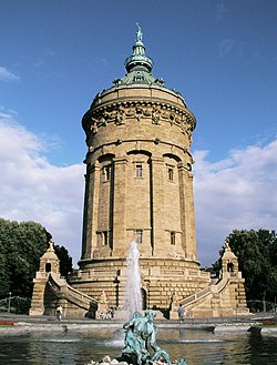 Vodni stolp, simbol Mannheima.