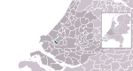 Carte de localisation de Maassluis