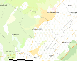 Cournonsec - Localizazion