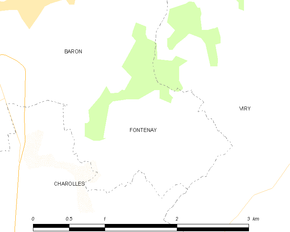 Poziția localității Fontenay