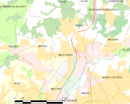 Metz-Tessy - Localizazion