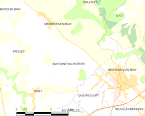 Poziția localității Saint-Martin-l'Hortier