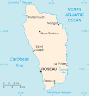 Map of Dominica