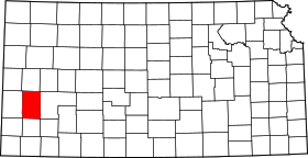 Map of Kansas highlighting Kearny County.svg