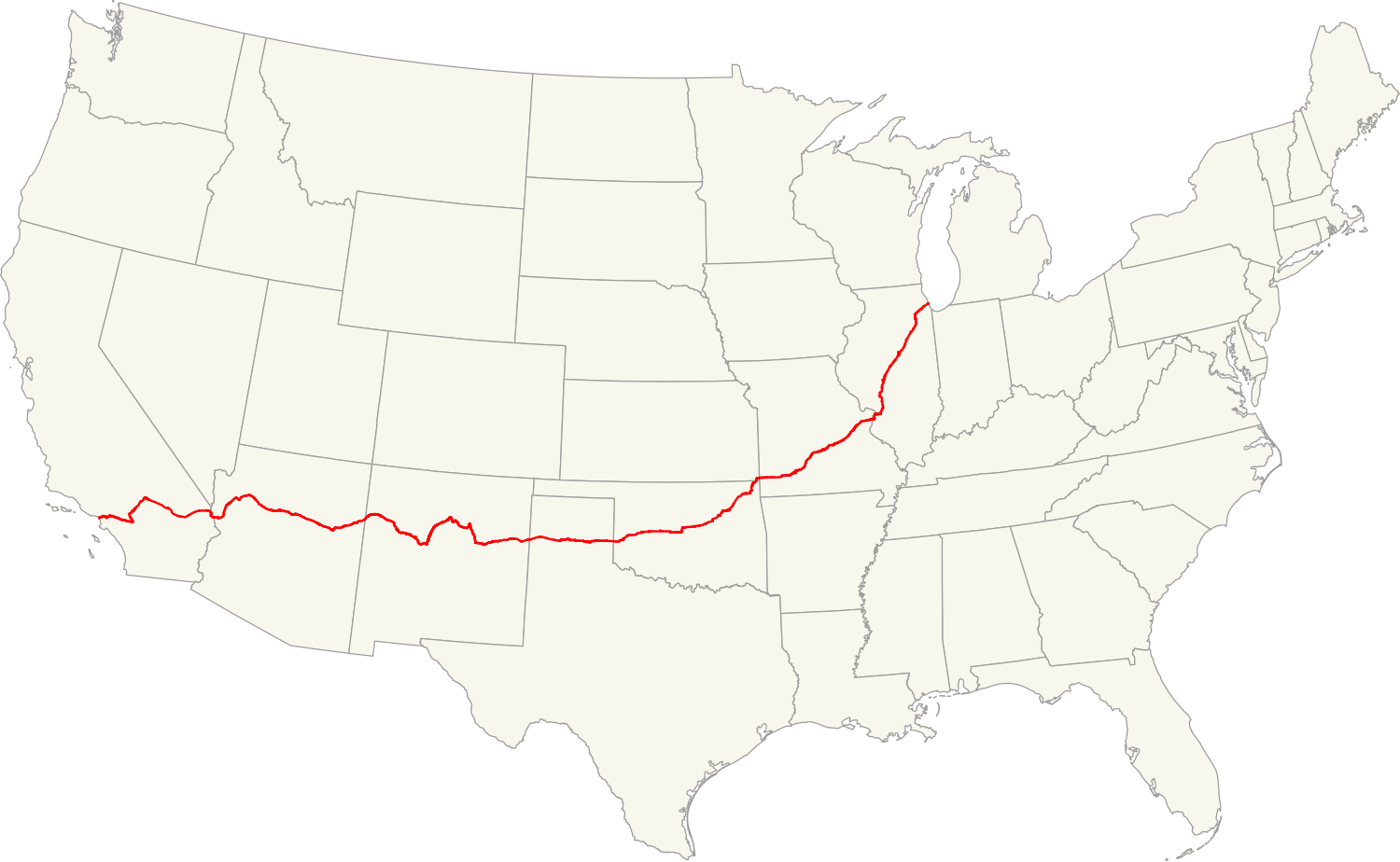 Us Rt 66 Map File:map Of Us 66.Svg - Wikimedia Commons