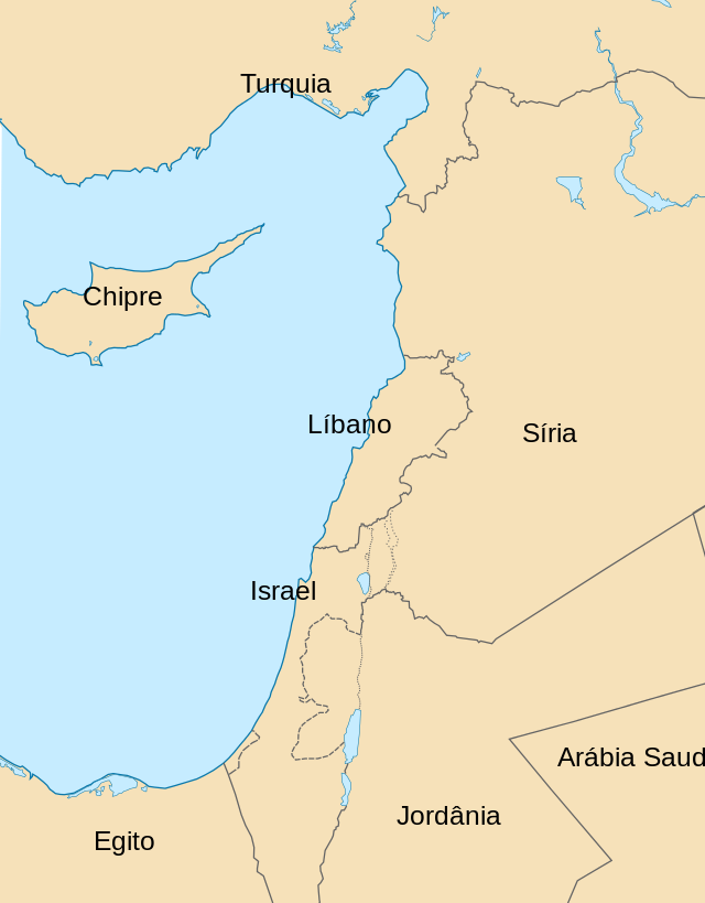 Batalha de Jarmuque está localizado em: Costa oriental do Mediterrâneo