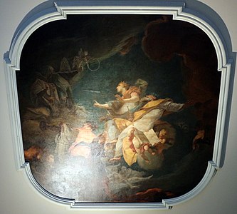 Allegory of Merit by Mattia Bortoloni (1720–30), in the Morlaiter Hall