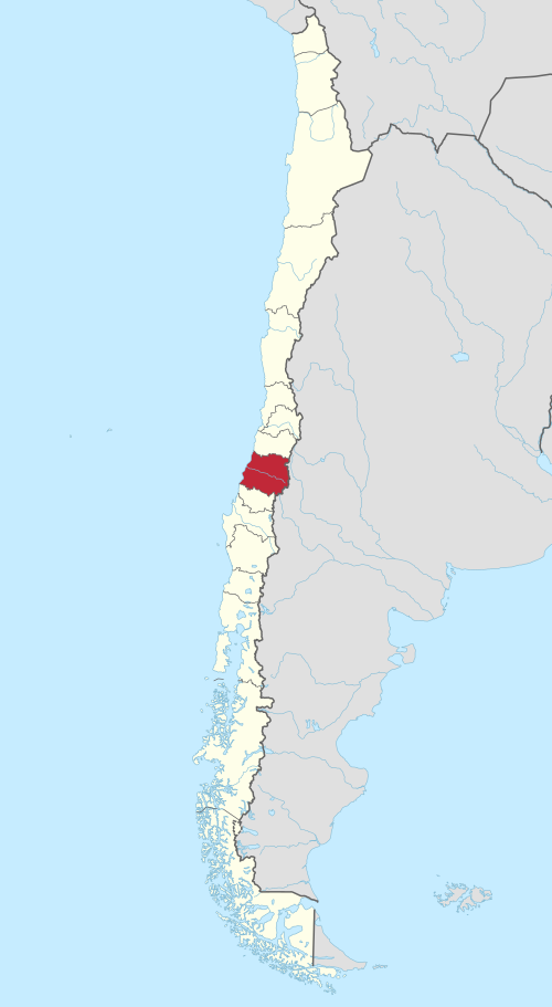 Map of Maule Region