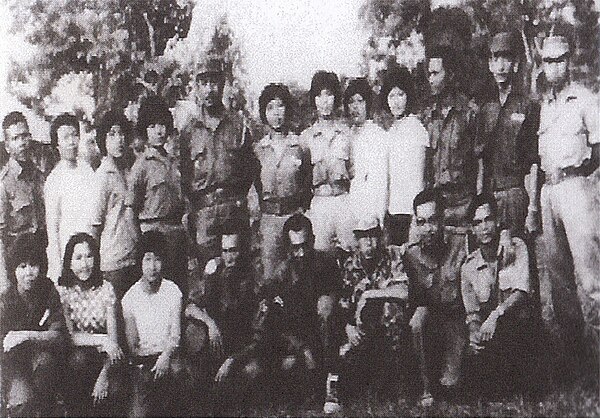 Members of the Sarawak People's Guerilla Force (SPGF), North Kalimantan National Army (NKNA) and the Indonesian Army (TNI-AD) during the Indonesian-Ma