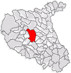 Localisation dans le comté de Vrancea