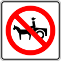 Animal-drawn vehicles prohibited