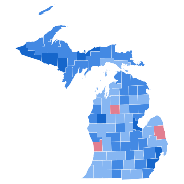 Michigan Presidential Election Results 1964.svg