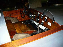 Cockpit of Miss England at the Science Museum in London