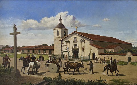Mission Santa Clara de Asís, founded by the Spanish Empire in 1777.