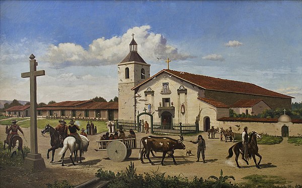 Mission Santa Clara de Asís, founded by the Spanish Empire in 1777