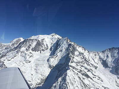 Mont Blanc viewed from the plane