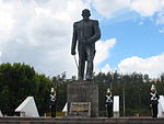 Monumento a Eloy Alfaro en la Escuela Superior Militar Eloy Alfaro