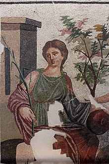 Mosaico della ninfa cirene, II-III Secolo, dal Museo di Lambèse 02.JPG