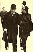 Le couple Churchill en 1922