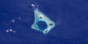 Image de l'atoll de la NASA