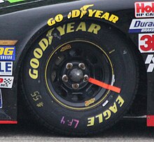 A rain tire used during the 2014 race NASCAR Nationwide Rain Tire 2014 Road America.jpg