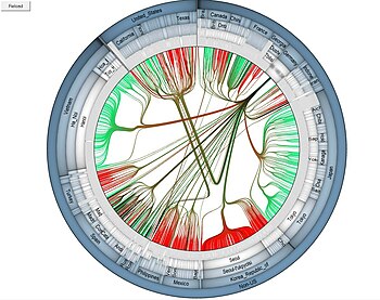 English: SynerScope visualization of network t...