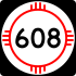 State Road 608 marker