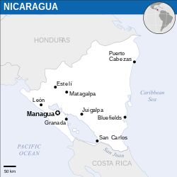 Lokasi Nikaragua