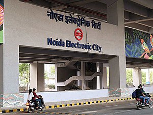 Noida Electronic City metro station.jpg