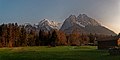 Obergrainau - Zigeunerweg - ICE Photocompilation Viewing from SSE to SSW on the Zugspitze 2962 m.jpg