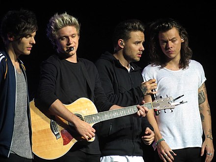 One Direction in Glasgow on their On the Road Again Tour, one of the last concerts before hiatus, in October 2015