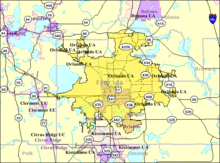 Greater Orlando urban area