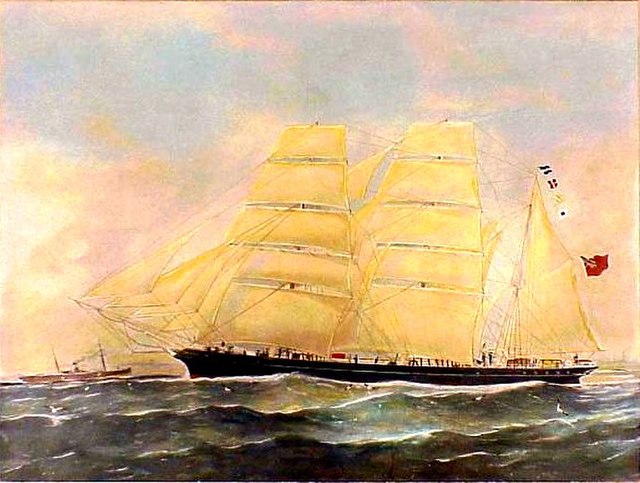 Otago, the barque captained by Conrad in 1888 and first three months of 1889