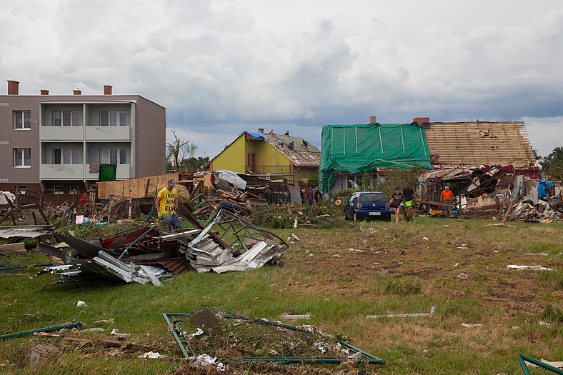Pánov (Hodonín) after 2021 South Moravia tornado strike