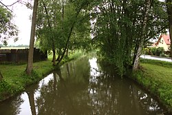 Нижнее течение реки в Пнёвице.