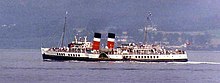 PS Waverley, the last seagoing paddle steamer PS Waverley off Greenock 1994.jpg