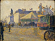 Pablo Signac.  Plaza de Clichy