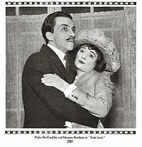 With Marjorie Rambeau in the play Sadie Love (1915), later made into a 1919 film starring Billie Burke.