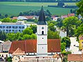 Pfarrkirche Ansicht vom Herrnberg nach Süden