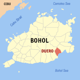 Duero na Bohol Coordenadas : 9°43'N, 124°24'E